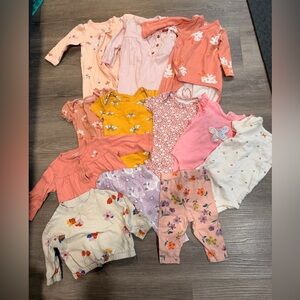 12 pieces little girl clothing 6 months